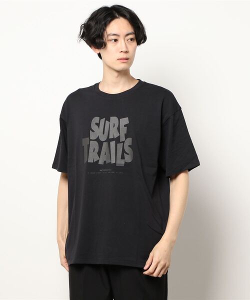 Saturdays NYC（サタデーズ ニューヨークシティ ）の「Surf Trails Standard S/S Tee（Tシャツ/カットソー・メンズ・ダークブラウン/ブラック・L/M/S/XL/X-SMALL）」の7枚目の写真