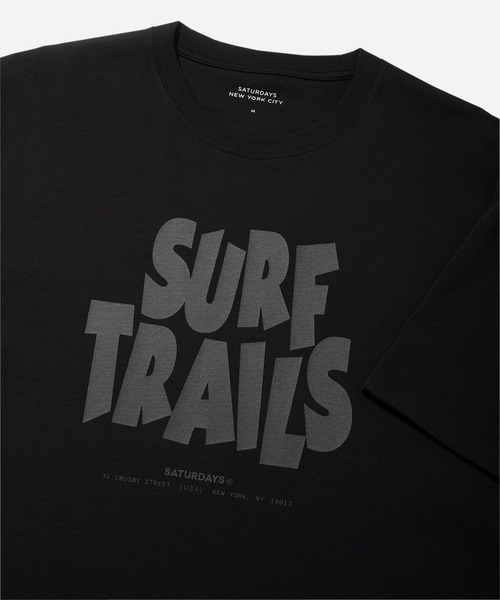 Saturdays NYC（サタデーズ ニューヨークシティ ）の「Surf Trails Standard S/S Tee（Tシャツ/カットソー・メンズ・ダークブラウン/ブラック・L/M/S/XL/X-SMALL）」の4枚目の写真