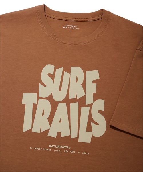 Saturdays NYC（サタデーズ ニューヨークシティ ）の「Surf Trails Standard S/S Tee（Tシャツ/カットソー・メンズ・ダークブラウン/ブラック・L/M/S/XL/X-SMALL）」の8枚目の写真