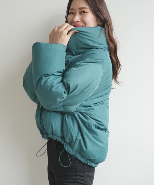 Futier land（フューティアランド）の「ショート丈ダウンジャケット（ダウンジャケット/コート・レディース・ブラック/グリーン・FREE）」の8枚目の写真