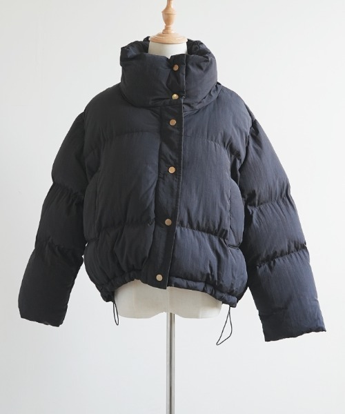 Futier land（フューティアランド）の「ショート丈ダウンジャケット（ダウンジャケット/コート・レディース・ブラック/グリーン・FREE）」の9枚目の写真