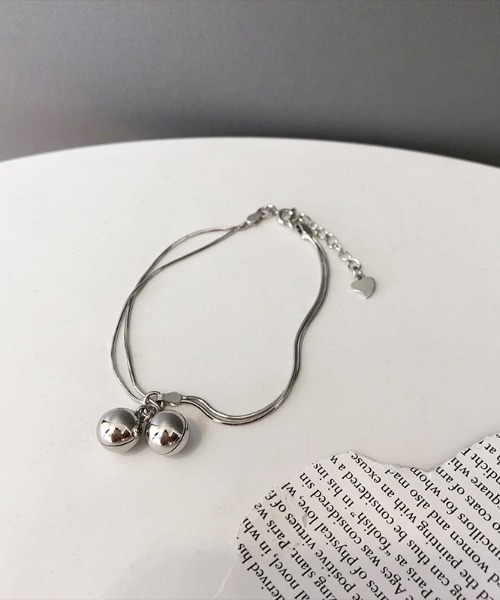 Starting Over（スターティングオーバー）の「yu-ka : シルバーボール スネークチェーン ブレスレット（ブレスレット・レディース・シルバー・FREE）」の4枚目の写真