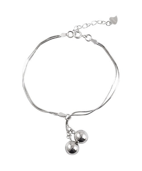 Starting Over（スターティングオーバー）の「yu-ka : シルバーボール スネークチェーン ブレスレット（ブレスレット・レディース・シルバー・FREE）」の2枚目の写真