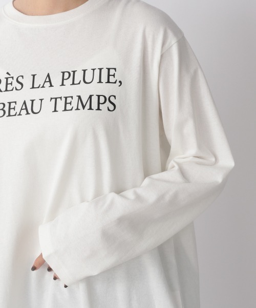 LOWRYS FARM（ローリーズファーム）の「プリントロゴＴＬＳ　254580（Tシャツ/カットソー・レディース・チャコールグレー/ダークブラウン/オフホワイト/アイボリー・FREE）」の13枚目の写真