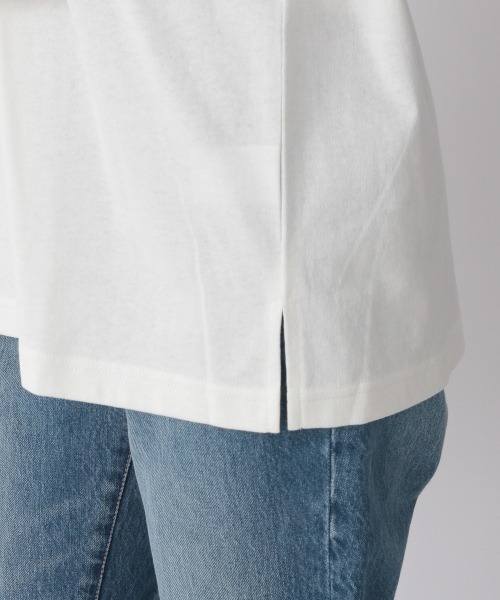 LOWRYS FARM（ローリーズファーム）の「プリントロゴＴＬＳ　254580（Tシャツ/カットソー・レディース・チャコールグレー/ダークブラウン/オフホワイト/アイボリー・FREE）」の7枚目の写真