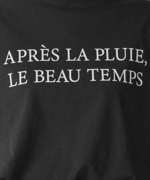 LOWRYS FARM（ローリーズファーム）の「プリントロゴＴＬＳ　254580（Tシャツ/カットソー・レディース・チャコールグレー/ダークブラウン/オフホワイト/アイボリー・FREE）」の6枚目の写真