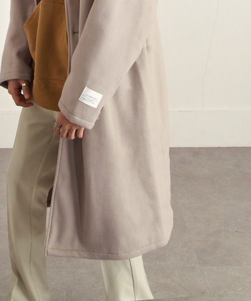 ZIP FIVE（ジップファイブ）の「【ZIP FIVE】ウールライクステンカラーコート/バルカラーコート（ステンカラーコート・メンズ・ブラック/ネイビー/カーキ/グレイッシュベージュ/チャコール・MEDIUM/LARGE）」の11枚目の写真