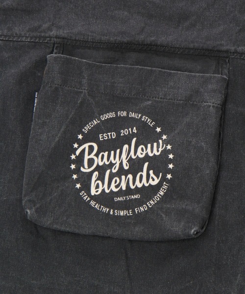 BAYFLOW（ベイフロー）の「[BAYFLOW BLENDS]5ポケットエプロン（エプロン・レディース・ブラック/ベージュ・0）」の6枚目の写真