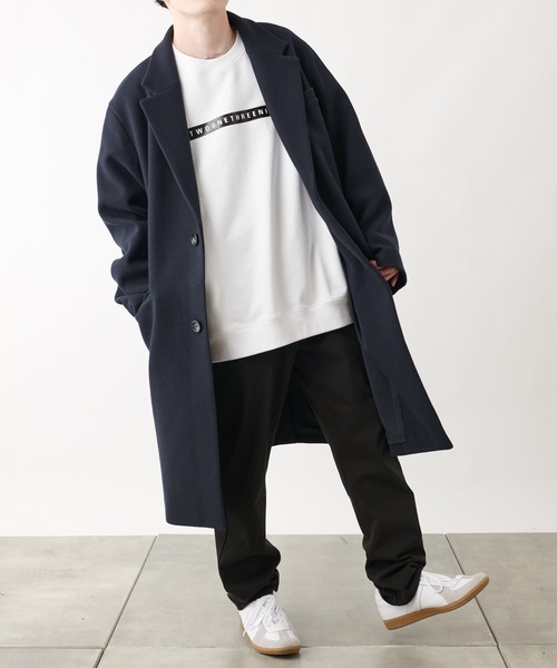 COLONY 2139(コロニートゥーワンスリーナイン)の「テックウールシングルチェスターコート(チェスターコート・メンズ・ブラック/ネイビー・MEDIUM/LARGE/X-LARGE)」の9枚目の写真