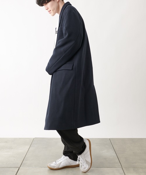 COLONY 2139(コロニートゥーワンスリーナイン)の「テックウールシングルチェスターコート(チェスターコート・メンズ・ブラック/ネイビー・MEDIUM/LARGE/X-LARGE)」の11枚目の写真