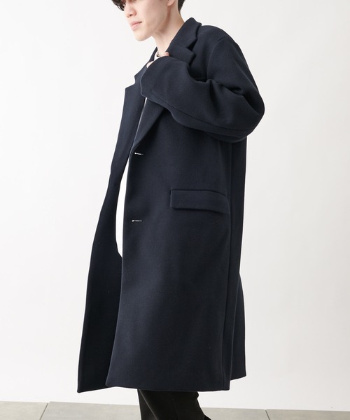 COLONY 2139(コロニートゥーワンスリーナイン)の「テックウールシングルチェスターコート(チェスターコート・メンズ・ブラック/ネイビー・MEDIUM/LARGE/X-LARGE)」の13枚目の写真