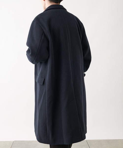 COLONY 2139(コロニートゥーワンスリーナイン)の「テックウールシングルチェスターコート(チェスターコート・メンズ・ブラック/ネイビー・MEDIUM/LARGE/X-LARGE)」の14枚目の写真