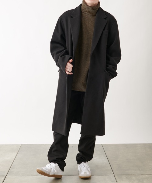 COLONY 2139(コロニートゥーワンスリーナイン)の「テックウールシングルチェスターコート(チェスターコート・メンズ・ブラック/ネイビー・MEDIUM/LARGE/X-LARGE)」の6枚目の写真