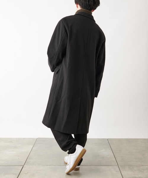 COLONY 2139(コロニートゥーワンスリーナイン)の「テックウールシングルチェスターコート(チェスターコート・メンズ・ブラック/ネイビー・MEDIUM/LARGE/X-LARGE)」の7枚目の写真