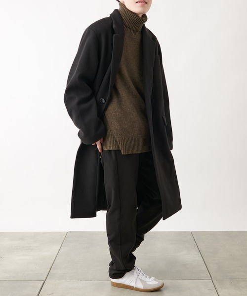 COLONY 2139(コロニートゥーワンスリーナイン)の「テックウールシングルチェスターコート(チェスターコート・メンズ・ブラック/ネイビー・MEDIUM/LARGE/X-LARGE)」の8枚目の写真