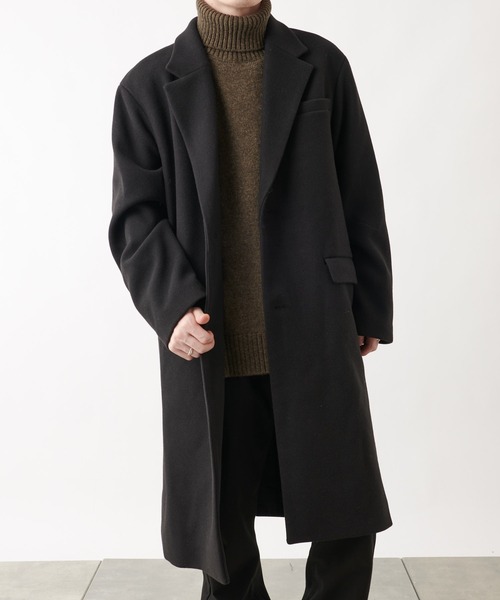 COLONY 2139(コロニートゥーワンスリーナイン)の「テックウールシングルチェスターコート(チェスターコート・メンズ・ブラック/ネイビー・MEDIUM/LARGE/X-LARGE)」の3枚目の写真