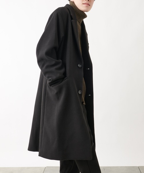 COLONY 2139(コロニートゥーワンスリーナイン)の「テックウールシングルチェスターコート(チェスターコート・メンズ・ブラック/ネイビー・MEDIUM/LARGE/X-LARGE)」の5枚目の写真
