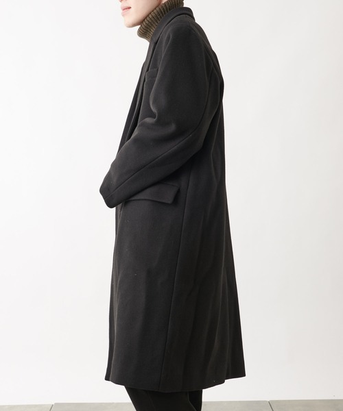 COLONY 2139(コロニートゥーワンスリーナイン)の「テックウールシングルチェスターコート(チェスターコート・メンズ・ブラック/ネイビー・MEDIUM/LARGE/X-LARGE)」の4枚目の写真