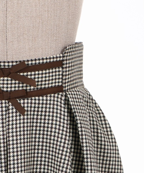 axes femme POETIQUE（アクシーズファムポエティック）の「イレヘムプチリボンＳＫ（スカート・レディース・ブラック/ワイン/ブラウン・MEDIUM）」の18枚目の写真