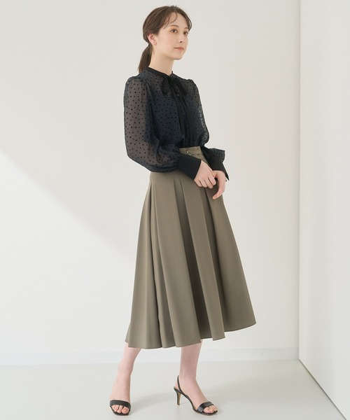 ANAYI(アナイ)の「スターフロッキーリボンタイ ブラウス(シャツ/ブラウス・レディース・ネイビー・38)」の15枚目の写真