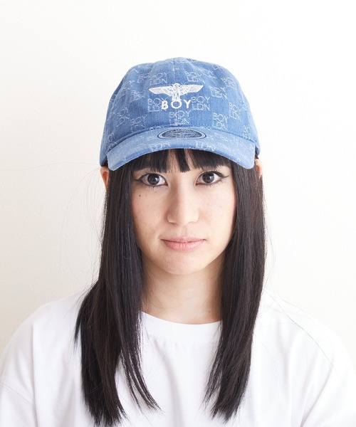 BOY LONDON（ボーイロンドン）の「【BOY LONDON】LOGO JACQUARD CAP（キャップ・メンズ・ブルー・FREE）」の2枚目の写真