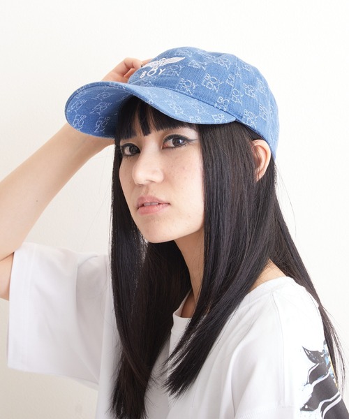 BOY LONDON（ボーイロンドン）の「【BOY LONDON】LOGO JACQUARD CAP（キャップ・メンズ・ブルー・FREE）」の4枚目の写真