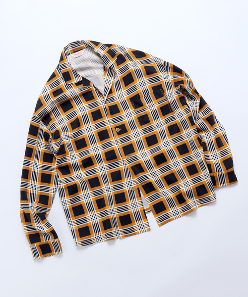 JOURNAL STANDARD relume（ジャーナルスタンダード　レリューム）の「【DAN RIVER / ダンリバー】チェックパジャマシャツ（シャツ/ブラウス・メンズ・ネイビー/イエロー・MEDIUM/LARGE）」の2枚目の写真