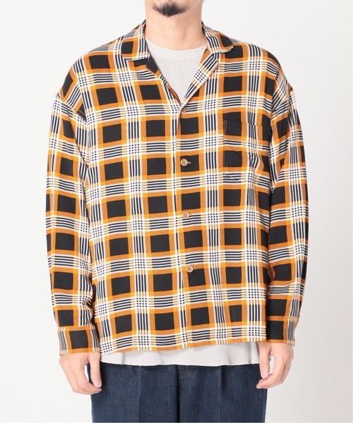 JOURNAL STANDARD relume（ジャーナルスタンダード　レリューム）の「【DAN RIVER / ダンリバー】チェックパジャマシャツ（シャツ/ブラウス・メンズ・ネイビー/イエロー・MEDIUM/LARGE）」の6枚目の写真