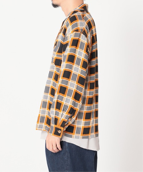 JOURNAL STANDARD relume（ジャーナルスタンダード　レリューム）の「【DAN RIVER / ダンリバー】チェックパジャマシャツ（シャツ/ブラウス・メンズ・ネイビー/イエロー・MEDIUM/LARGE）」の7枚目の写真