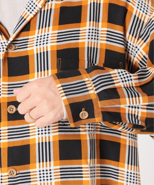 JOURNAL STANDARD relume（ジャーナルスタンダード　レリューム）の「【DAN RIVER / ダンリバー】チェックパジャマシャツ（シャツ/ブラウス・メンズ・ネイビー/イエロー・MEDIUM/LARGE）」の12枚目の写真