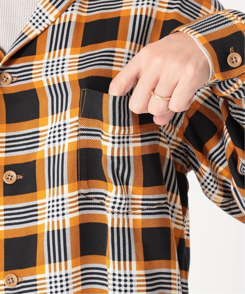 JOURNAL STANDARD relume（ジャーナルスタンダード　レリューム）の「【DAN RIVER / ダンリバー】チェックパジャマシャツ（シャツ/ブラウス・メンズ・ネイビー/イエロー・MEDIUM/LARGE）」の13枚目の写真