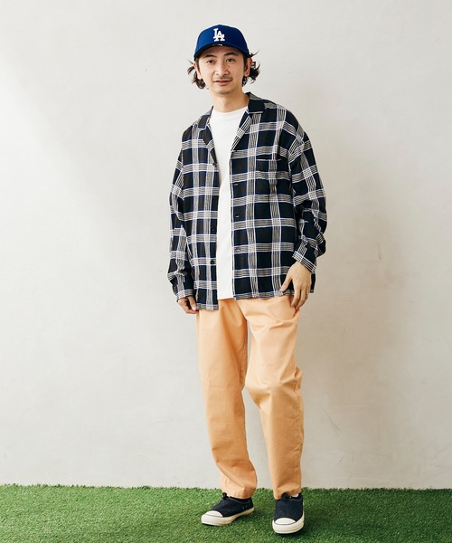 JOURNAL STANDARD relume（ジャーナルスタンダード　レリューム）の「【DAN RIVER / ダンリバー】チェックパジャマシャツ（シャツ/ブラウス・メンズ・ネイビー/イエロー・MEDIUM/LARGE）」の19枚目の写真