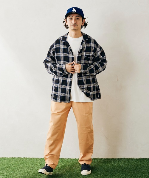 JOURNAL STANDARD relume（ジャーナルスタンダード　レリューム）の「【DAN RIVER / ダンリバー】チェックパジャマシャツ（シャツ/ブラウス・メンズ・ネイビー/イエロー・MEDIUM/LARGE）」の20枚目の写真