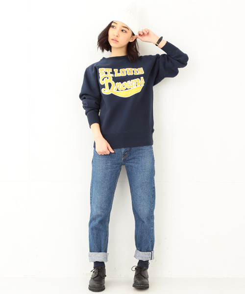 CHESWICK(チェスウィック)の「◎CHESWICK / チェーン刺繍 カレッジスウェット 15SS(スウェット・レディース・アイボリー/ヘザ-グレー/ネイビー・ONE SIZE)」の7枚目の写真