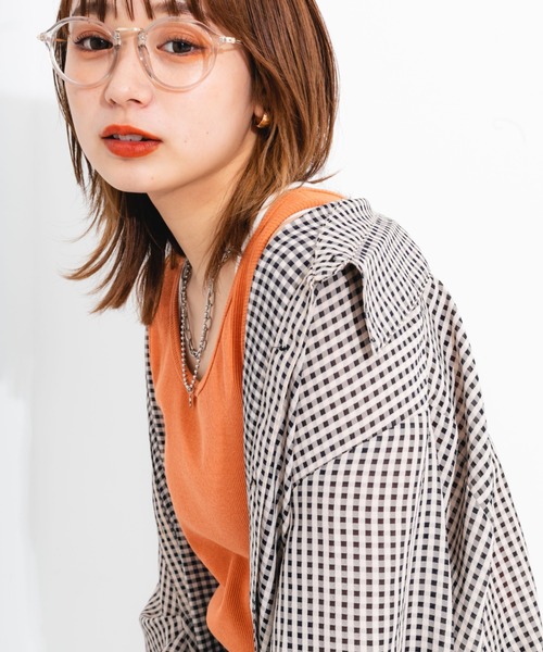nemne store(ネンネストア)の「カラーリブタンクトップ(タンクトップ・レディース・オレンジ/グリーン/アイボリー・フリー)」の9枚目の写真