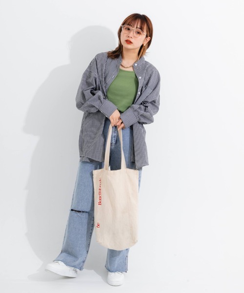 nemne store(ネンネストア)の「カラーリブタンクトップ(タンクトップ・レディース・オレンジ/グリーン/アイボリー・フリー)」の19枚目の写真