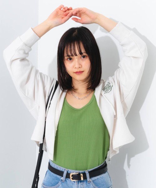 nemne store(ネンネストア)の「カラーリブタンクトップ(タンクトップ・レディース・オレンジ/グリーン/アイボリー・フリー)」の21枚目の写真