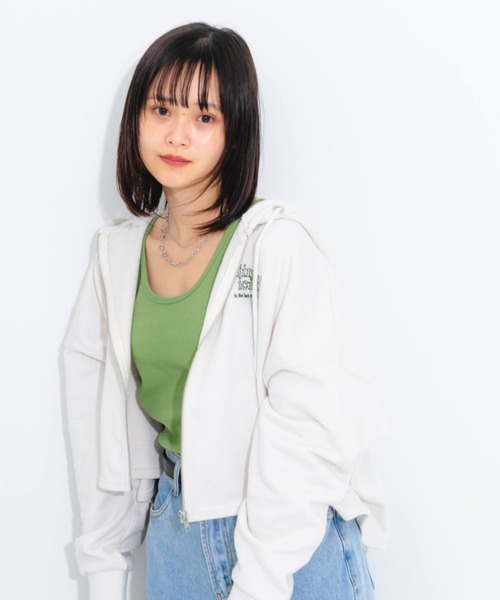 nemne store(ネンネストア)の「カラーリブタンクトップ(タンクトップ・レディース・オレンジ/グリーン/アイボリー・フリー)」の22枚目の写真