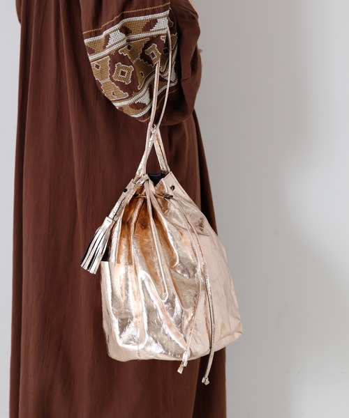 CIAOPANIC TYPY（チャオパニックティピー）の「メタリックトート（トートバッグ・レディース・ブラック/シルバー/ゴールド・ONE SIZE）」の6枚目の写真