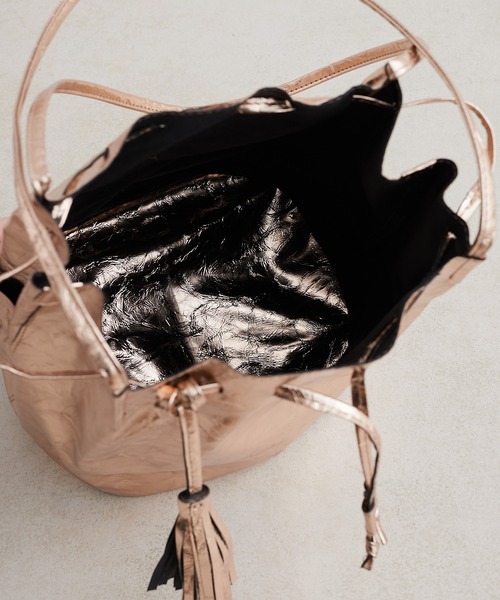 CIAOPANIC TYPY（チャオパニックティピー）の「メタリックトート（トートバッグ・レディース・ブラック/シルバー/ゴールド・ONE SIZE）」の14枚目の写真