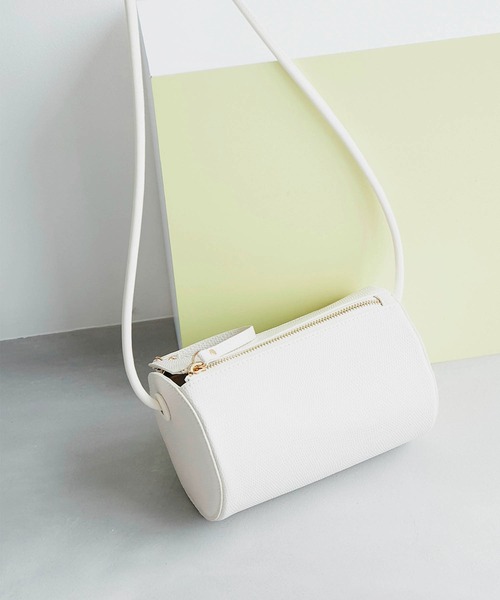 ROPE' PICNIC（ロペピクニック）の「リザード型押しドラム型ミニショルダーバッグ（ドラムバッグ・レディース・ブラック/キナリ/ブルー系その他5/ピンク系その他2・FREE）」の2枚目の写真