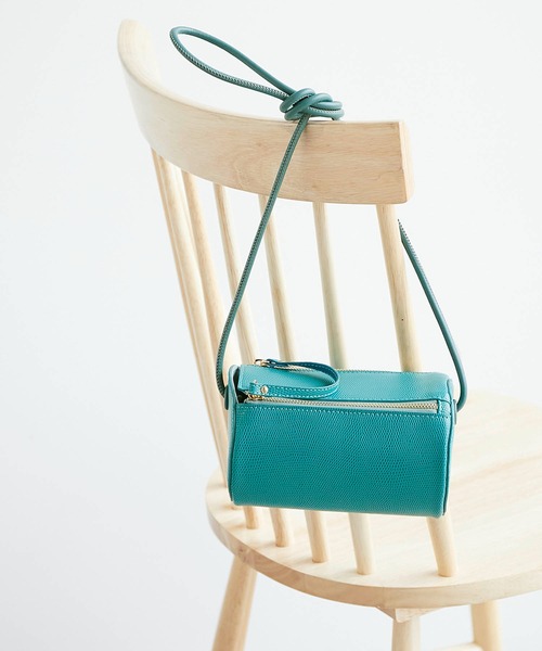 ROPE' PICNIC（ロペピクニック）の「リザード型押しドラム型ミニショルダーバッグ（ドラムバッグ・レディース・ブラック/キナリ/ブルー系その他5/ピンク系その他2・FREE）」の3枚目の写真