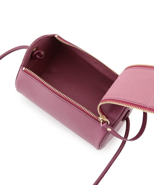 ROPE' PICNIC（ロペピクニック）の「リザード型押しドラム型ミニショルダーバッグ（ドラムバッグ・レディース・ブラック/キナリ/ブルー系その他5/ピンク系その他2・FREE）」の9枚目の写真