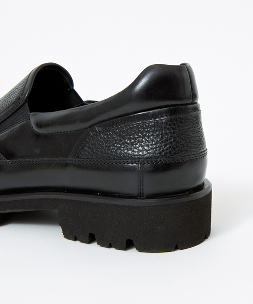 alfredoBANNISTER（アルフレッドバニスター）の「軽量 タンクソール レザースリッポン（スニーカー・メンズ・ブラック/ネイビー・44/40/39/41/42/43）」の17枚目の写真