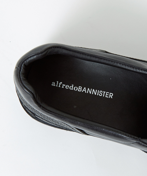 alfredoBANNISTER（アルフレッドバニスター）の「軽量 タンクソール レザースリッポン（スニーカー・メンズ・ブラック/ネイビー・44/40/39/41/42/43）」の8枚目の写真