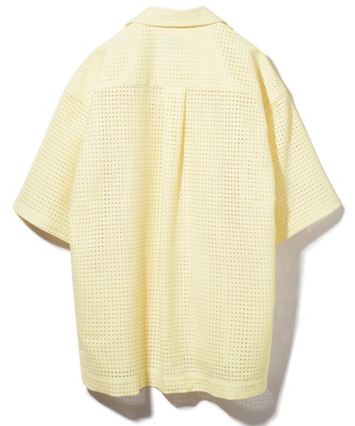 TAUPE(トープ)の「TAUPE/トープ/スクエアラッセルオープンカラーシャツ(シャツ/ブラウス・メンズ・ブラック/イエロー/ブルー・2)」の22枚目の写真