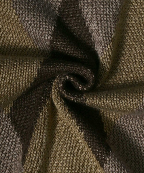 ANPAS（アンパス）の「Total Pattern Jacquard Knit Cardigan/総柄 ジャガード ルーズニットカーディガン（カーディガン/ボレロ・メンズ・ベージュ/アイボリー・M/L）」の9枚目の写真