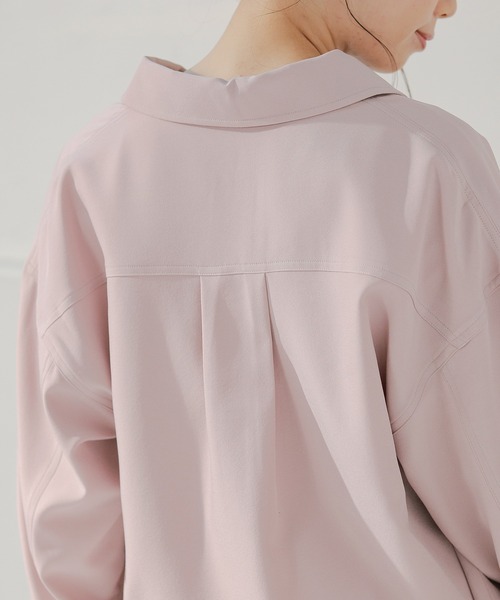 Honeys(ハニーズ)の「ミリタリージャケット(ミリタリージャケット・レディース・アイボリー/ピンク/カーキ/グレイッシュベージュ・S/M/L)」の22枚目の写真