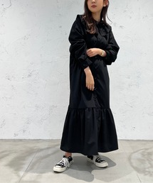 襟付きティアードワンピース【ZOZOTOWN限定アイテム】