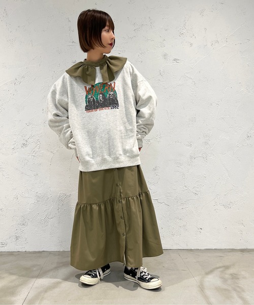 apres jour mignon（アプレジュールミニョン）の「襟付きティアードワンピース【ZOZOTOWN限定アイテム】（ワンピース・レディース・ブラック/カーキ・X-LARGE/フリー）」の20枚目の写真